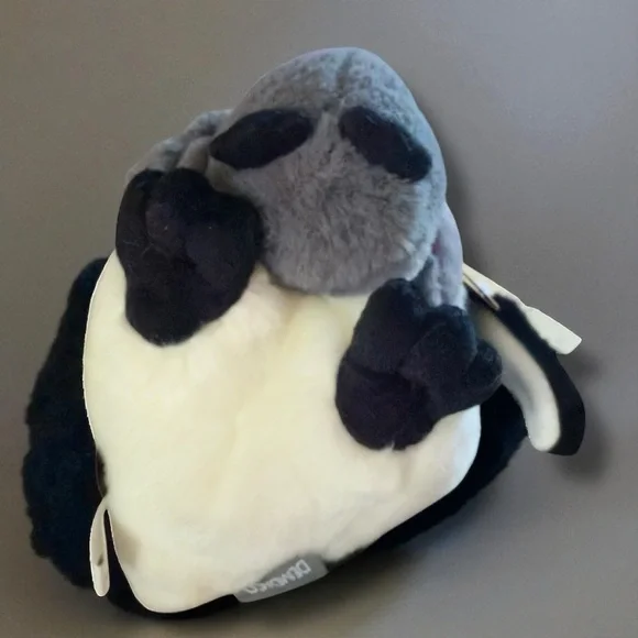 DEMDACO 9” Cuddly, Soft Plush Toy Stuffed Animal Mother & Baby Penguin NWT - Picture 4 of 9